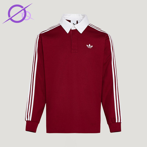 Adidas/阿迪达斯正品三叶草男士宽松经典运动长袖POLO衫KG3905