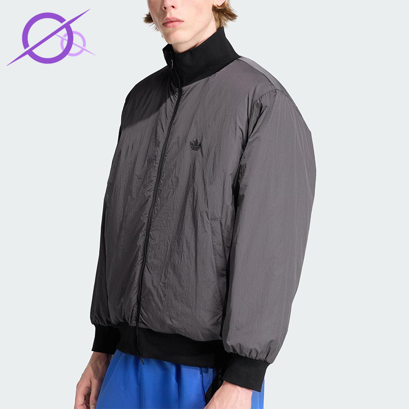 Adidas/阿迪达斯正品三叶草男士休闲保暖立领运动梭织棉服JW0980