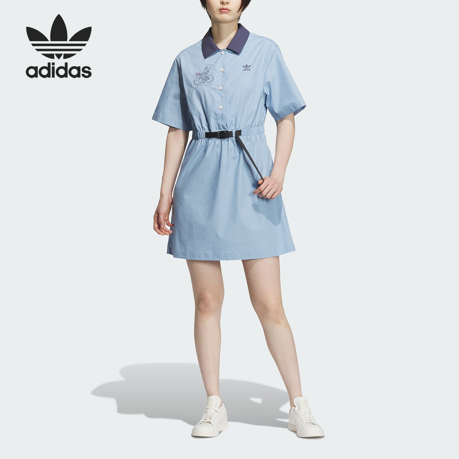 Adidas/阿迪达斯正品三叶草Yu Nagaba女子运动连衣裙IS0626