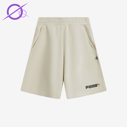 Puma/彪马正品新款男女米白色简约休闲舒适经典轻便短裤692482-87