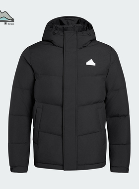 Adidas/阿迪达斯正品冬季男女简约经典连帽保暖运动羽绒服KF6754