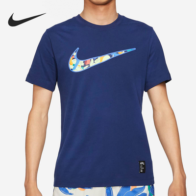 Nike/耐克正品运动男士时尚简约印花轻盈短袖T恤CZ9882-492