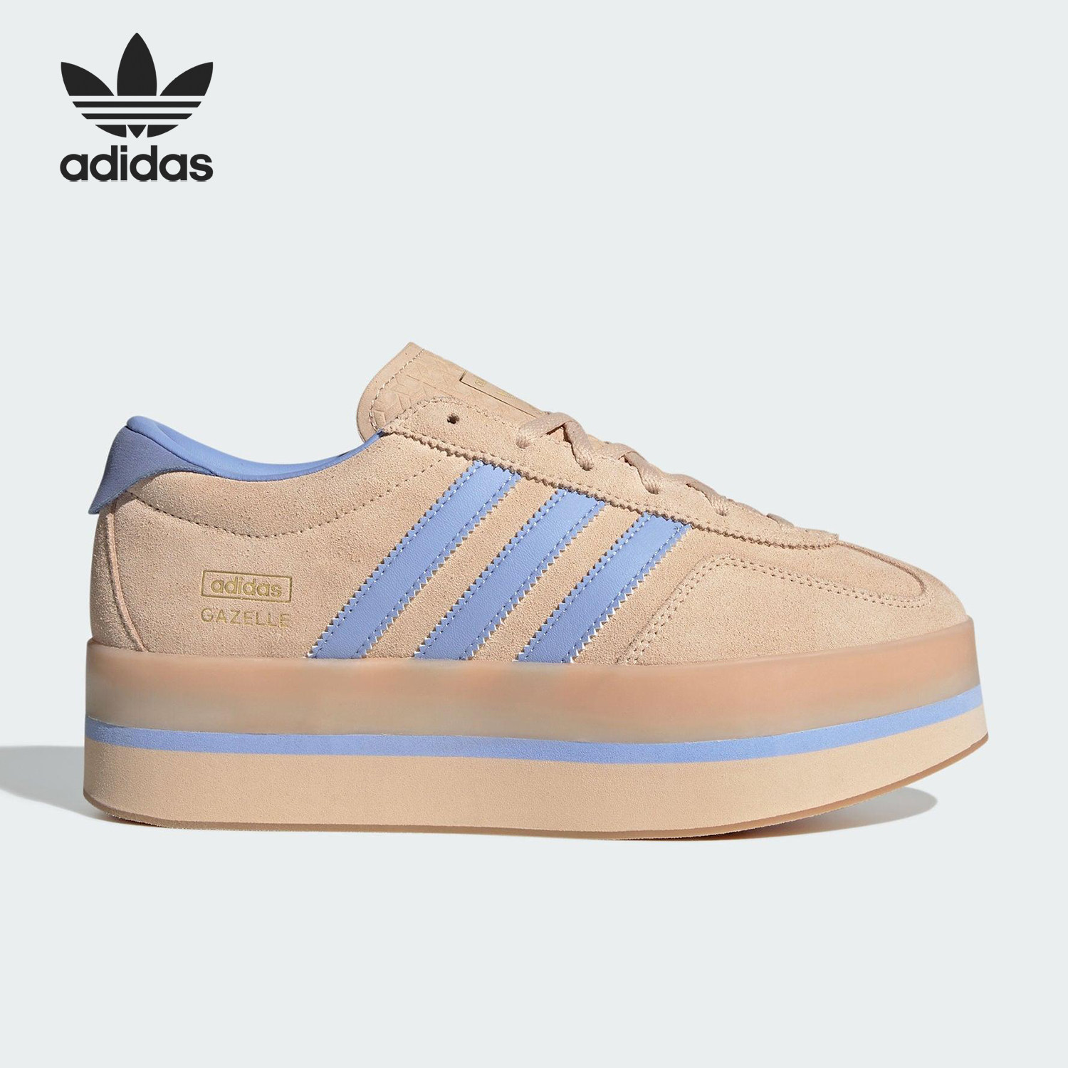 Adidas/阿迪达斯正品三叶草女士运动休闲厚底耐磨时尚板鞋JS3927