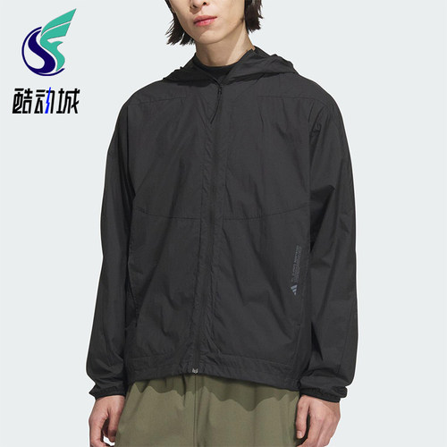 Adidas/阿迪达斯正品新款男士防晒梭织经典宽松连帽外套JZ8401