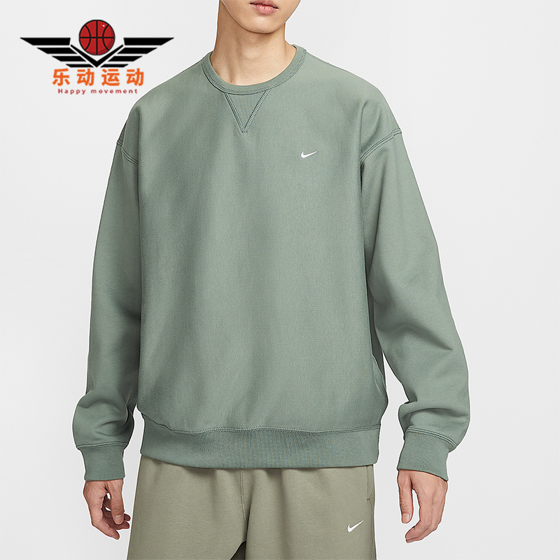 Nike/耐克正品Solo Swoosh男士运动复古宽松加绒卫衣HV1087-364