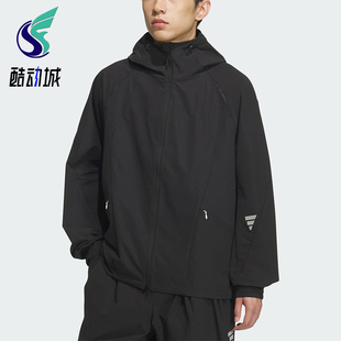 Adidas/阿迪达斯正品2025夏季男士休闲连帽梭织户外外套KC0150