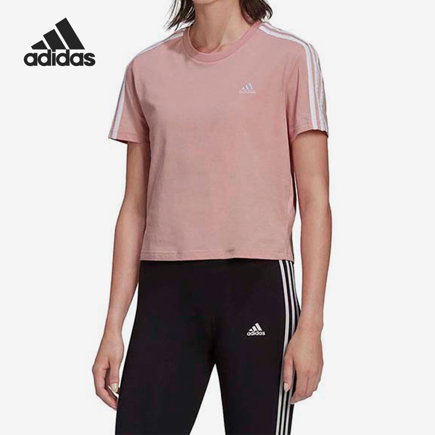 Adidas/阿迪达斯正品当季新款女子运动休闲透气T恤HF7245