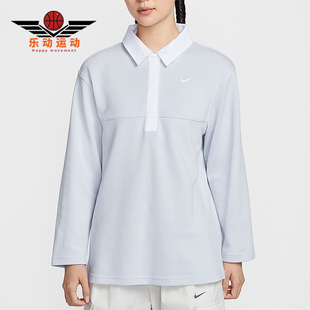 T恤IF0358 Nike 翻领套头长袖 Sportswear女士运动经典 043 耐克正品