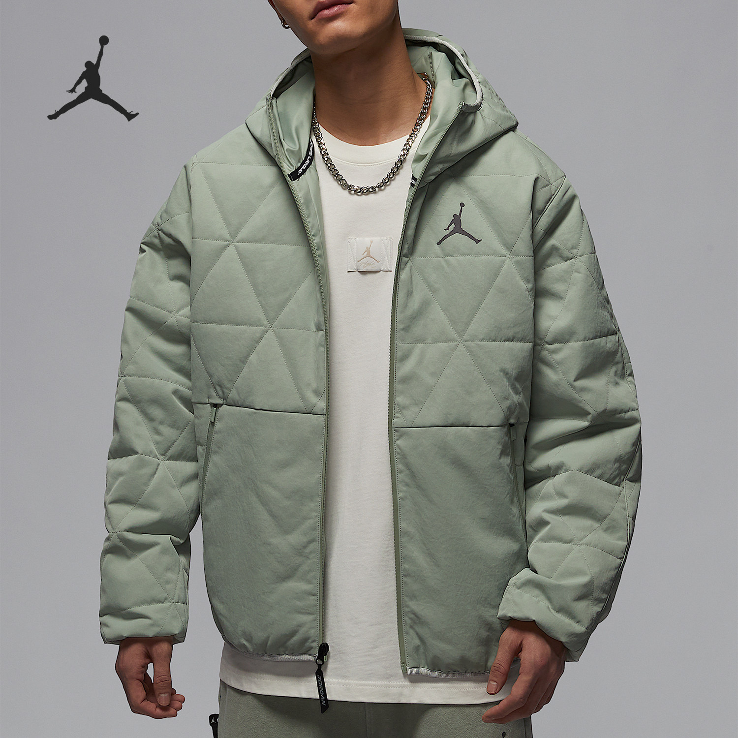 Nike/耐克正品JORDAN男士保暖宽松休闲轻薄棉服HV4870-377
