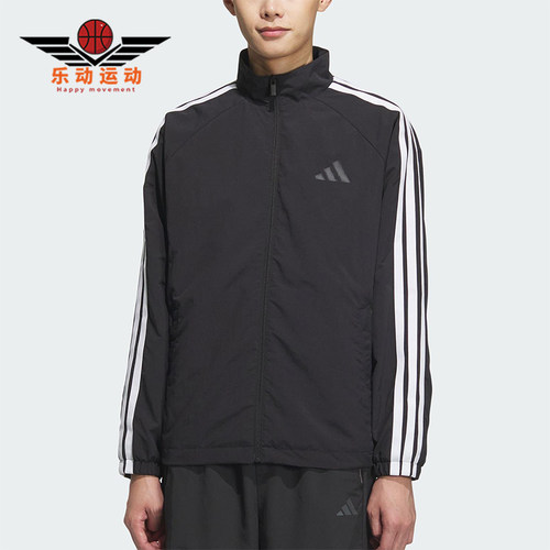 Adidas/阿迪达斯正品2025春款男士经典插肩袖运动宽松外套KC3892