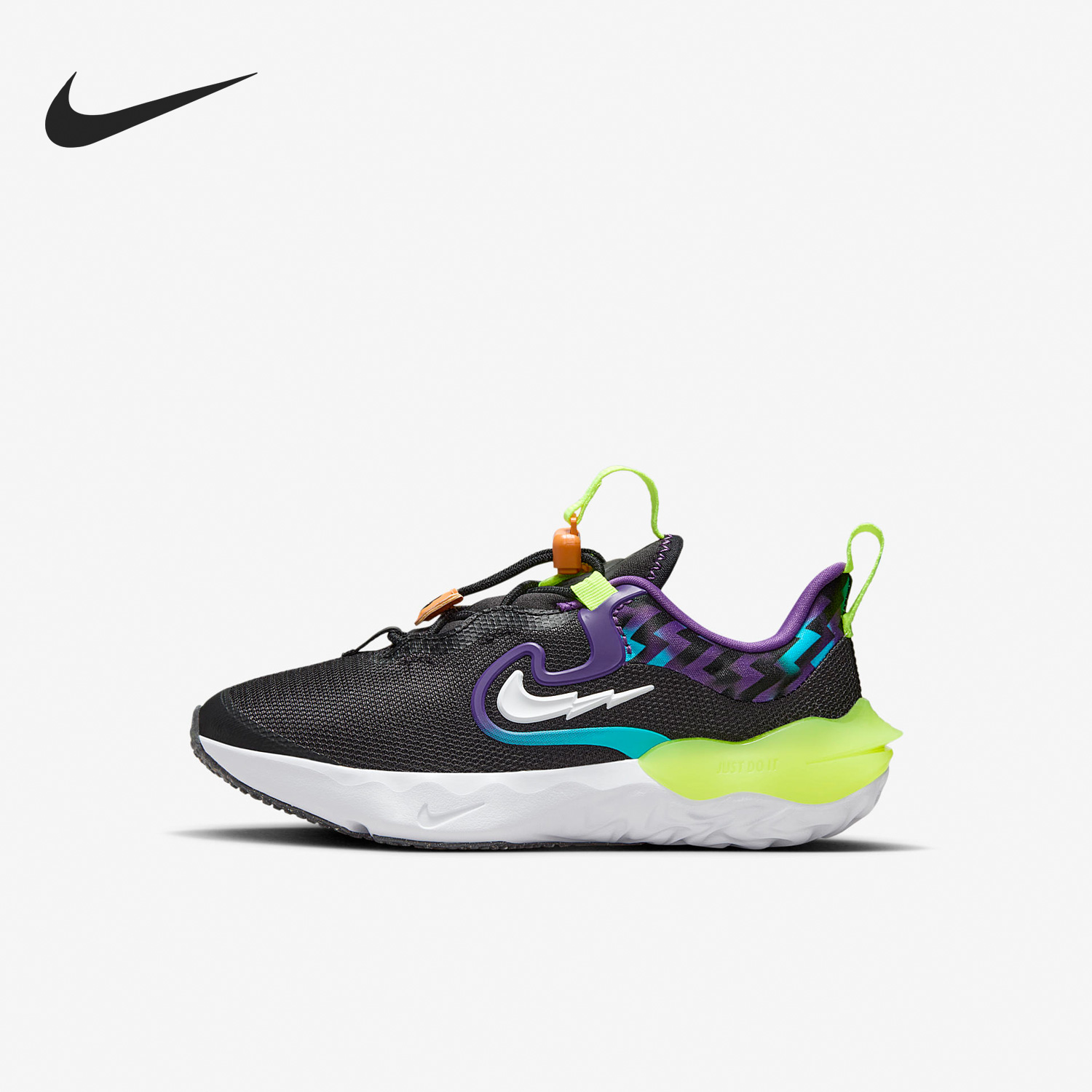 Nike/耐克正品RUN FLOW轻便GS大童女子运动休闲鞋DZ4489-001