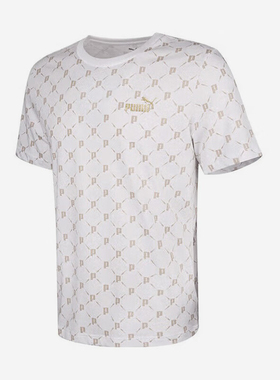 Puma/彪马正品夏季男女运动休闲时尚经典满印短袖T恤689272-02