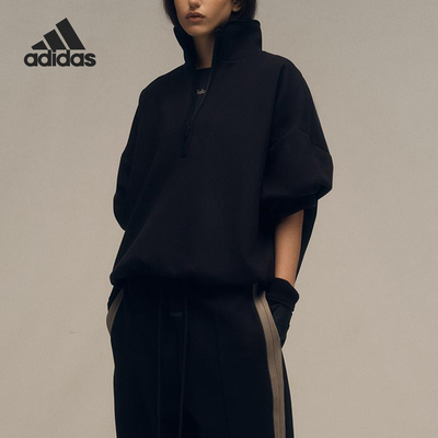 Adidas/阿迪达斯正品运动男女半拉链宽松卫衣套头衫IS5318