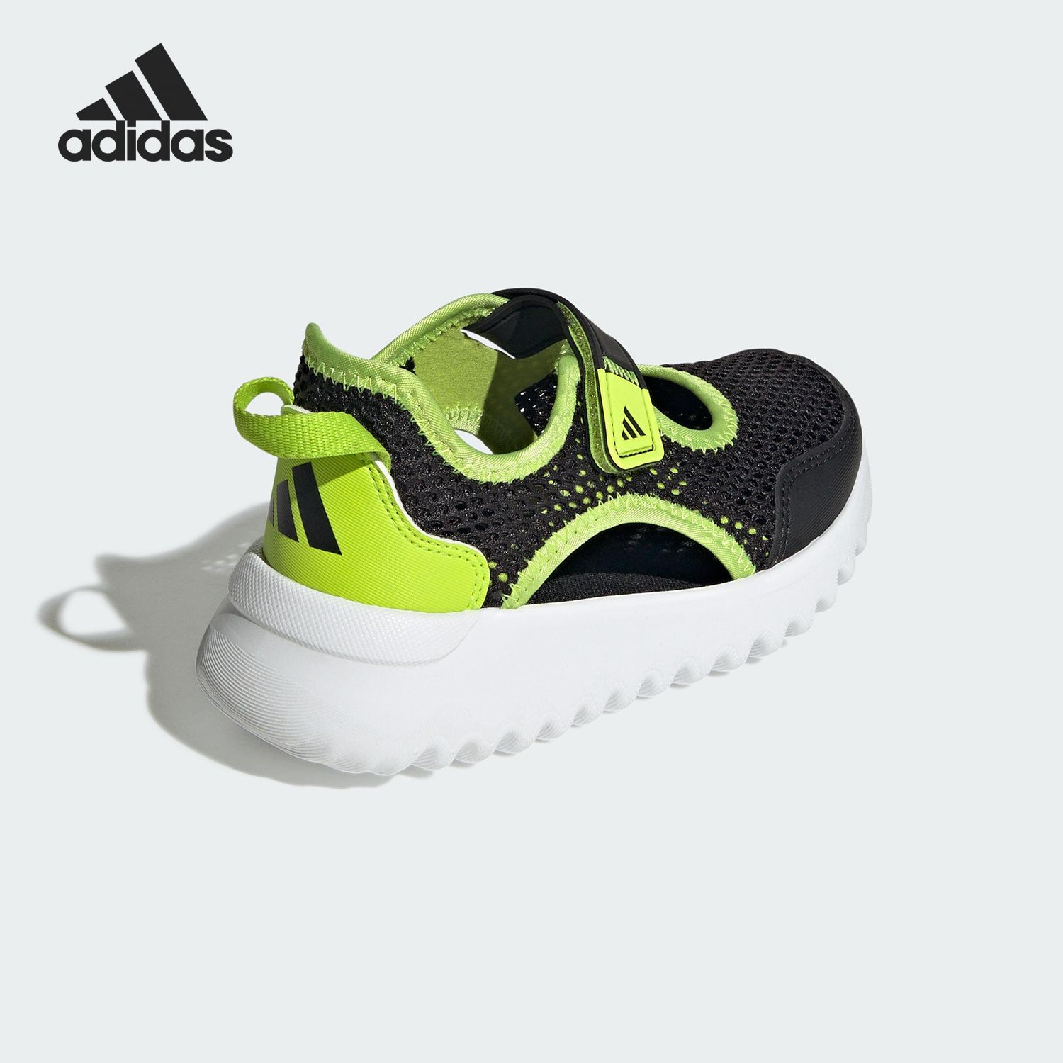 Adidas/阿迪达斯正品2025小童透气耐磨魔术贴休闲鞋IH8728