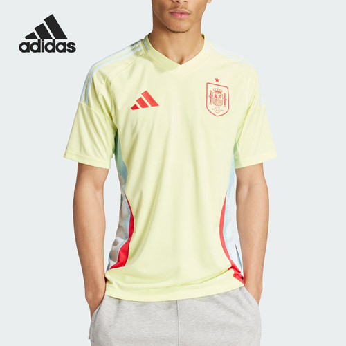 Adidas/阿迪达斯正品西班牙队球迷版男士足球运动球衣IP9331