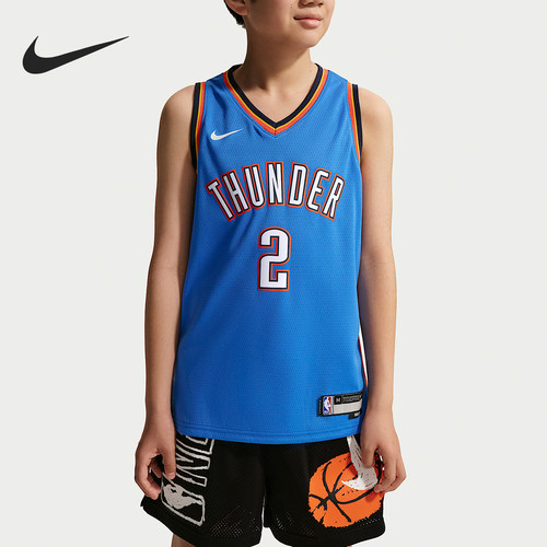 Nike/耐克正品Swingman Jersey 大童球衣经典短袖T恤IH2144-403