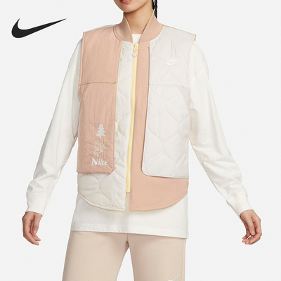 Nike/耐克正品春季新款女士时尚运动休闲保暖马甲FZ6564-200