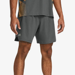 安德玛正品 1383268 夏季 男子纯色运动训练梭织休闲短裤 025 新款