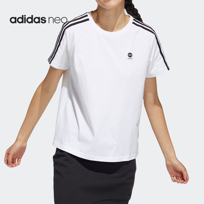 Adidas/阿迪达斯正品neo新款透气舒适女子运动短袖T恤HE4512