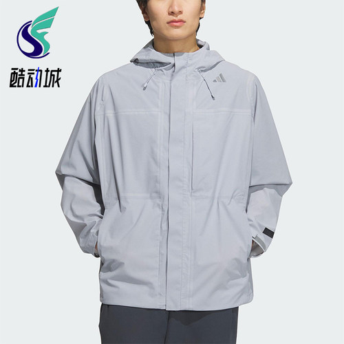 Adidas/阿迪达斯正品2025新款男士宽松户外探险运动冲锋衣JM0979