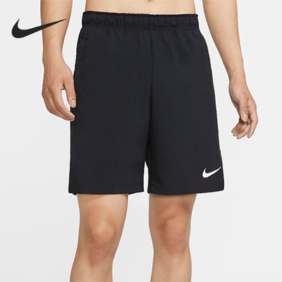 Nike/耐克正品FlexDri-FIT新款男黑色休闲经典训练短裤DQ1894-010