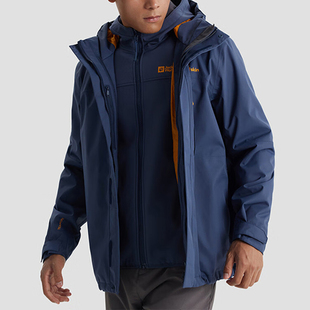 Jack wolfskin/狼爪正品保暖男士三合一冲锋衣5121152-C0412