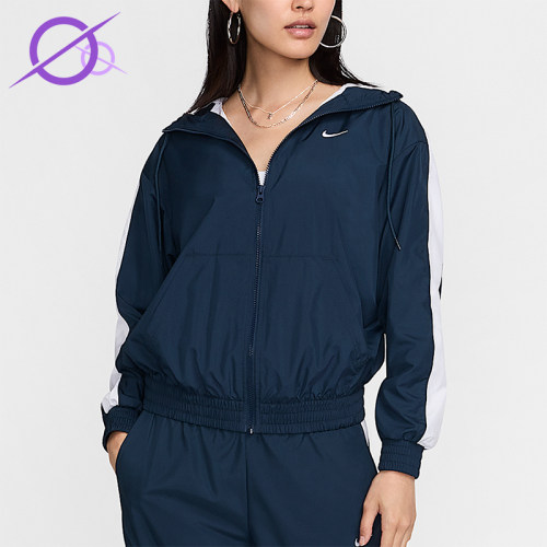 Nike/耐克正品2025秋季款女士日常连帽刺绣耐穿外套FV6299-478