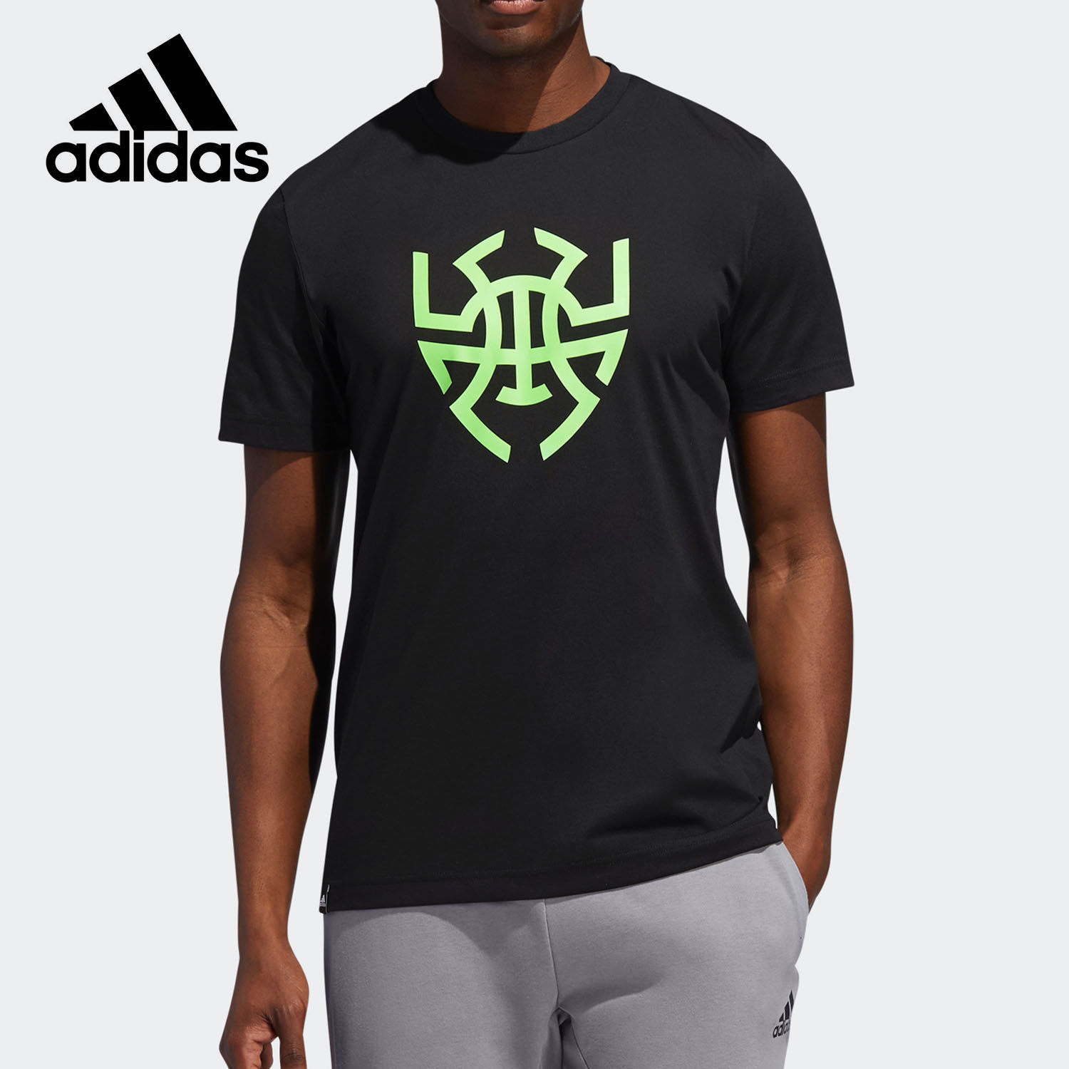 Adidas/阿迪达斯正品男子篮球印花宽松透气短袖T恤 DX6900,运动服/休闲服装,运动T恤,淘宝优惠券,粉丝福利购,淘宝优惠卷