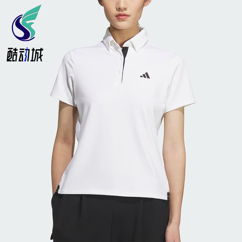 Adidas/阿迪达斯正品POLO SS女士针织经典高尔夫翻领POLO衫JM3015