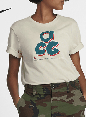 Nike/耐克正品当季新款男女同款字母印花短袖T恤BQ6844-271