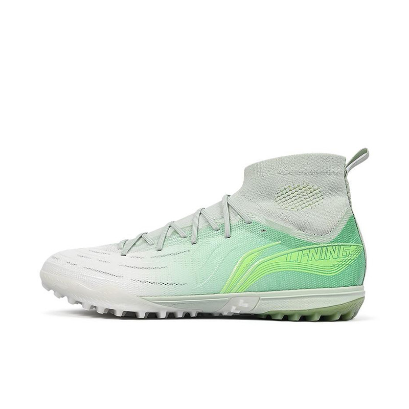李宁正品疾影3男子时尚高帮TF碎钉人草减震训练足球鞋YSTU049-22