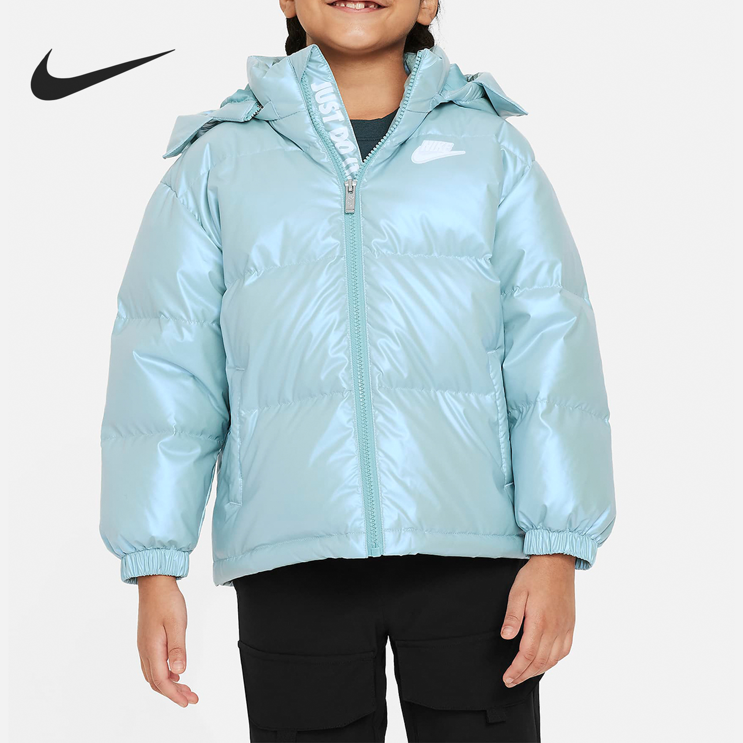 Nike/耐克正品Twinkle小童保暖短款户外休闲羽绒服FZ1960-374