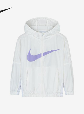 Nike/耐克正品2025新款小童经典梭织连帽夹克外套NY2422070PS-001