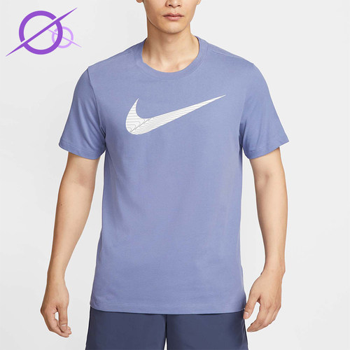 Nike/耐克正品夏季男士运动圆领简约针织透气短袖T恤FJ2465-499