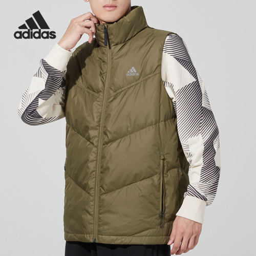 Adidas/阿迪达斯正品户外运动男子时尚保暖背心马甲 H20776