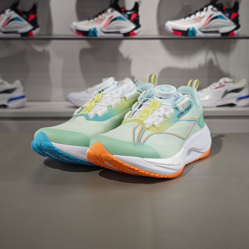 李宁正品超轻21男大童时尚舒适减震回弹耐磨运动跑步鞋YKFU012-4