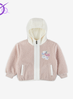 Nike/耐克正品Whimsy 幼童时尚连帽抓绒保暖夹克外套IQ9994-667