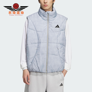 男士 Adidas 款 2025秋季 日常立领保暖棉马甲KC2755 阿迪达斯正品