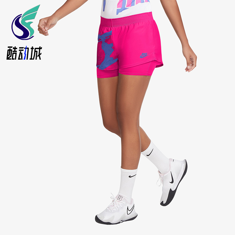 Nike/耐克正品Court Slam女士训练网球运动透气短裤CK8431-604