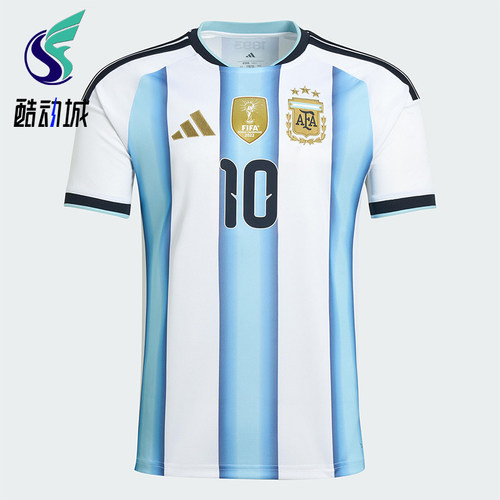 Adidas/阿迪达斯正品阿根廷男士针织修身圆领足球运动T恤KA8117