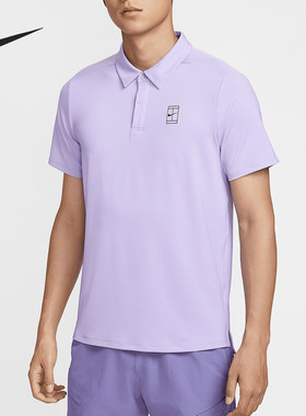 Nike/耐克正品Dri-FIT男士网球翻领运动透气T恤FZ6908-515