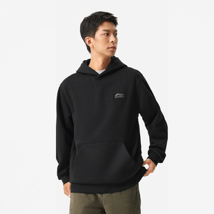 加绒保暖宽松百搭连帽卫衣AWDUE95 系列男女同款 李宁正品 运动时尚