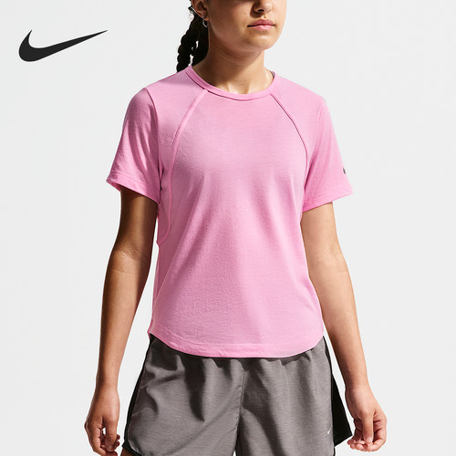 Nike/耐克正品Tempo大童吸湿排汗透气弹性短袖T恤IU3747-621