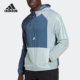 新款 秋季 男子舒适拼色连帽卫衣HZ9707 阿迪达斯正品 Adidas
