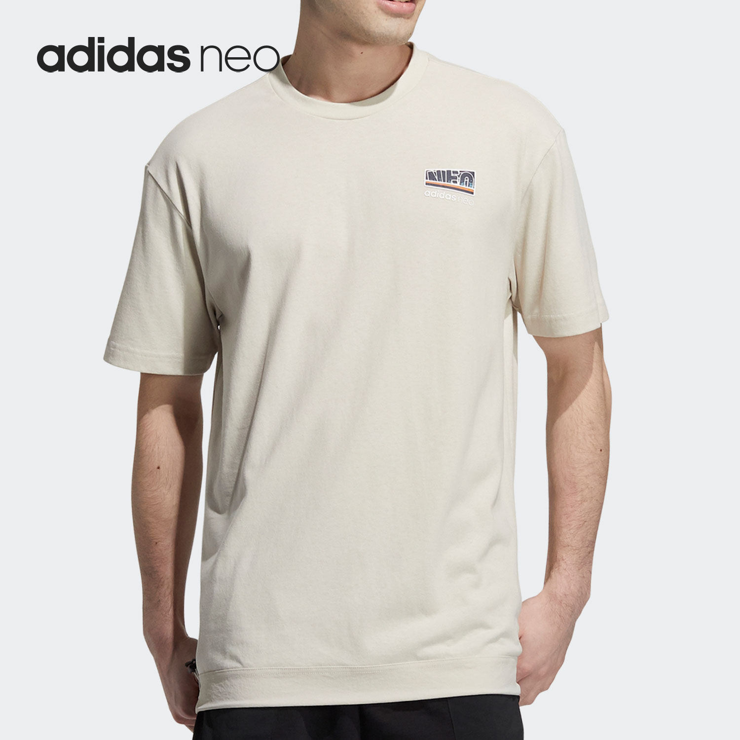 Adidas/阿迪达斯正品 NEO 夏新款运动休闲男子透气短袖T恤 H45161