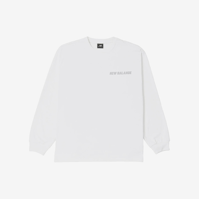 New Balance/NB正品2025新款男子运动圆领套头长袖T恤AMT45024-WT