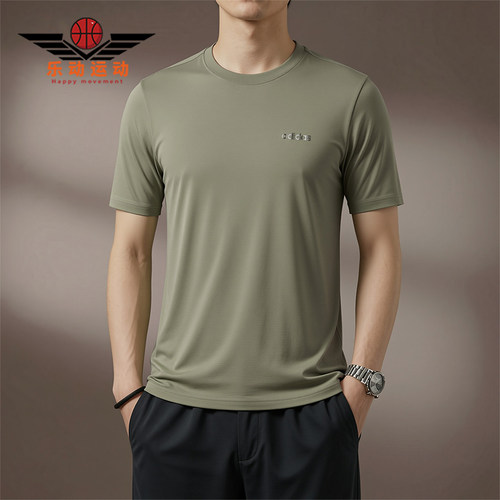 Adidas/阿迪达斯正品圆领宽松风男橄榄绿经典短袖休闲T恤KQ5316