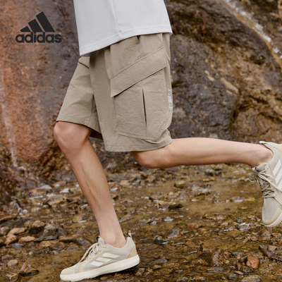 Adidas/阿迪达斯正品夏季男士宽松户外防晒运动工装短裤KE5023