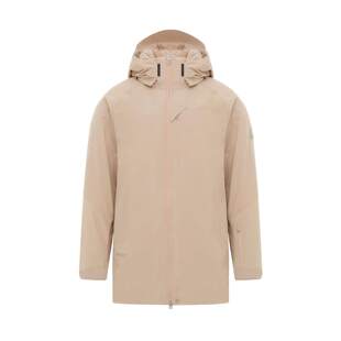 李宁正品1990男子防风保暖中长款鹅绒连帽户外运动羽绒服AYMV035