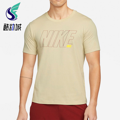 Nike/耐克正品2025男士日常运动透气圆领套头印花短袖DM6256-206
